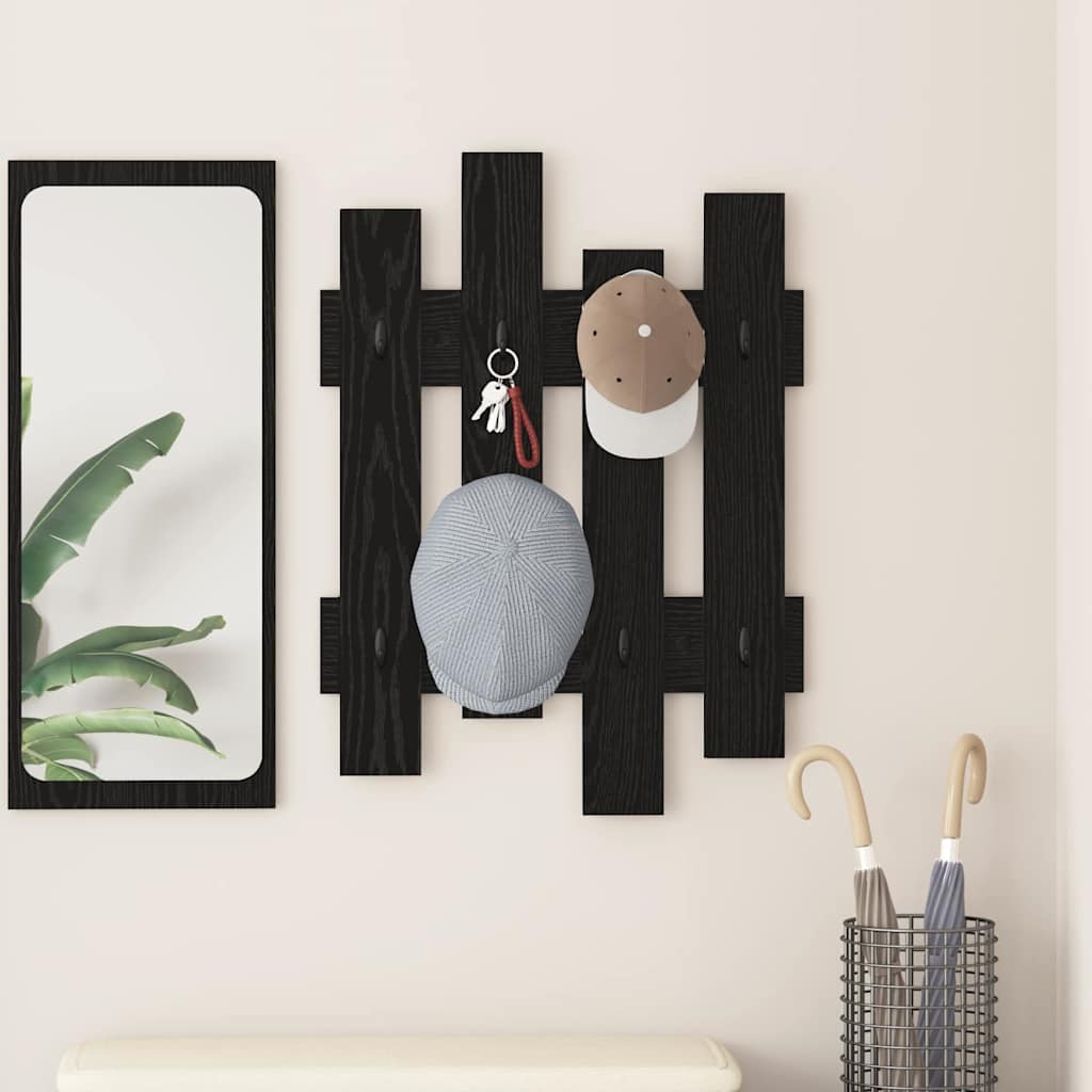 Vægmonteret Jakkeholder 60 X 3 X 82 Cm Konstrueret Træ - Variant 874476