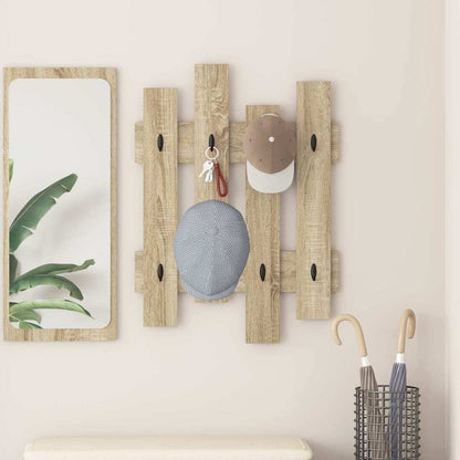 Vægmonteret Jakkeholder 60 X 3 X 82 Cm Konstrueret Træ - Variant 874477