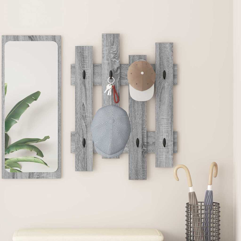 Vægmonteret Jakkeholder 60 X 3 X 82 Cm Konstrueret Træ - Variant 874480