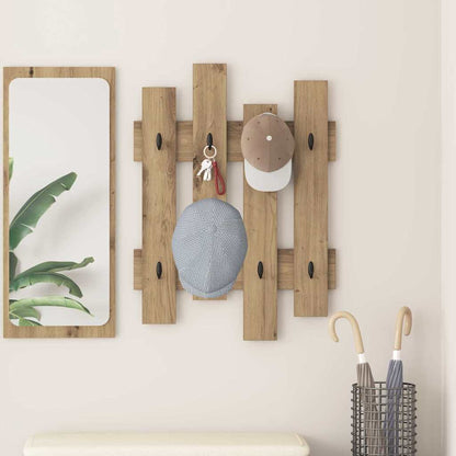 Vægmonteret Jakkeholder 60 X 3 X 82 Cm Konstrueret Træ - Variant 874482