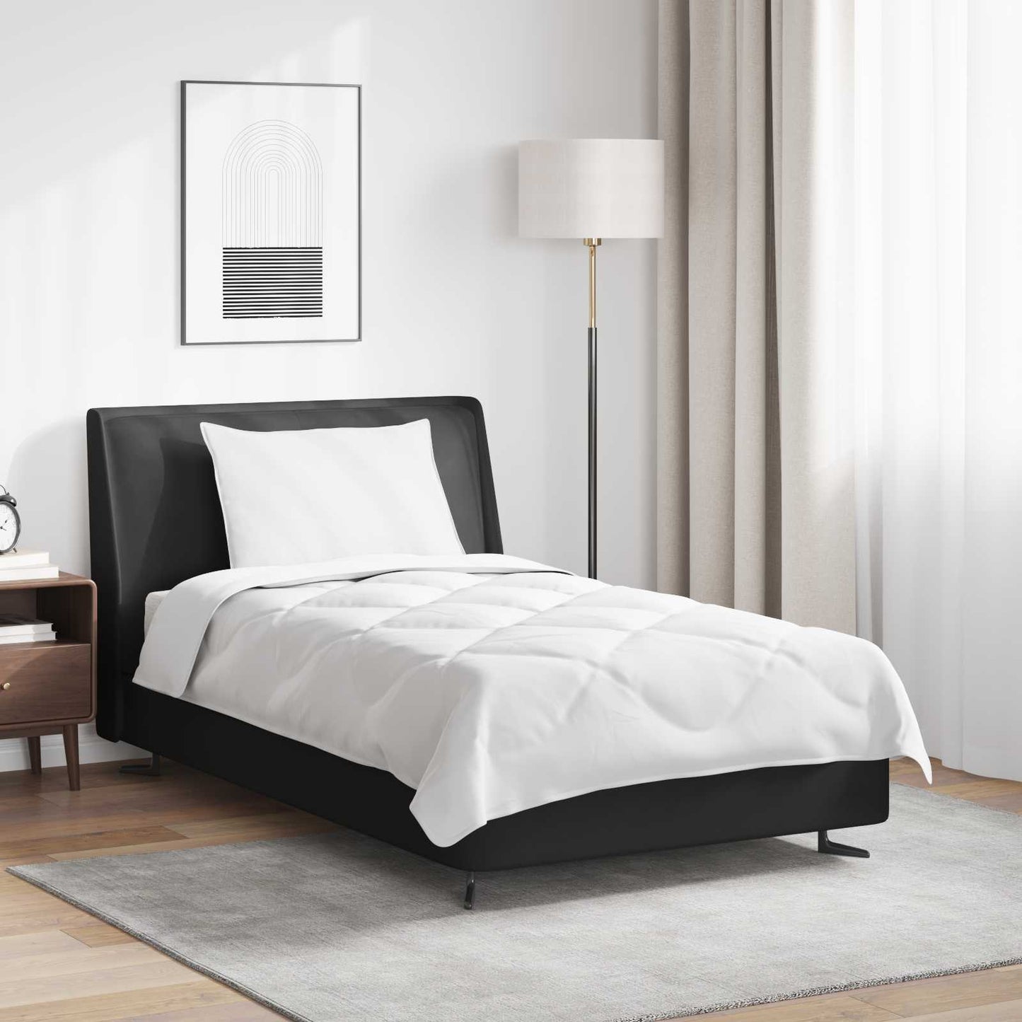 Årsdækkende Dyne Med Pude 2 Dele Microfiber