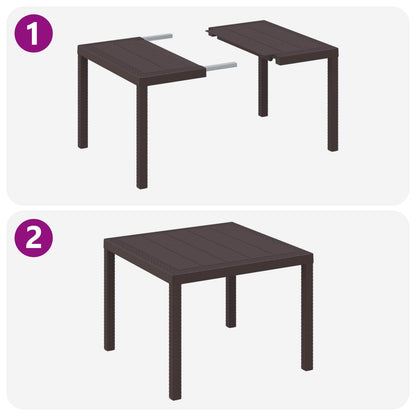 Havemøbel Bord Polyrattan - Billede 6