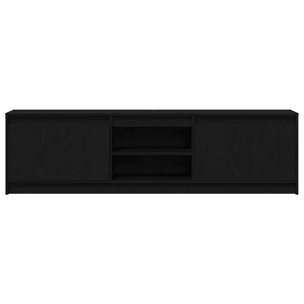 Tv-skab Sort 182 X 34 X 50 Cm Konstrueret Træ - Billede 7