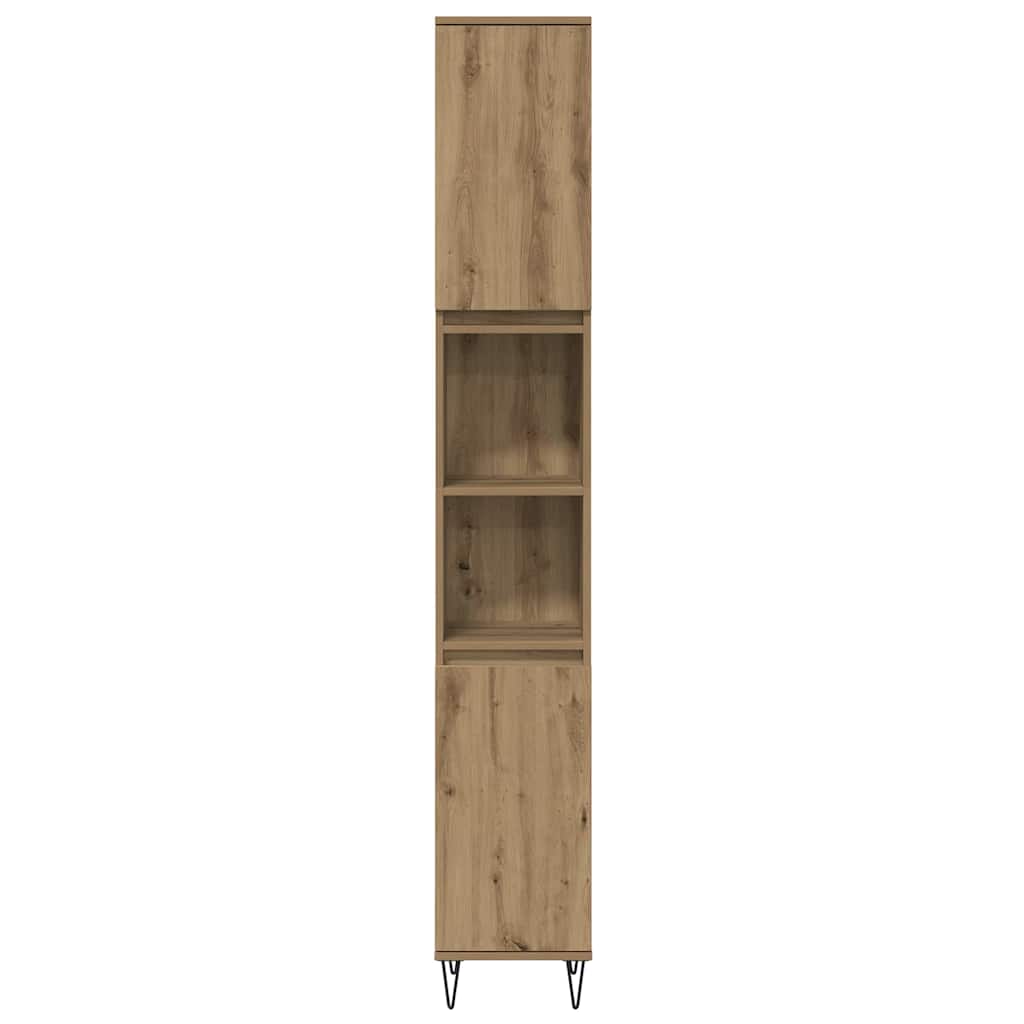 Badeværelsesmøbel Sæt 3 Pcs Artisan Egetræ 30 X 30 X 180 Cm - Billede 8