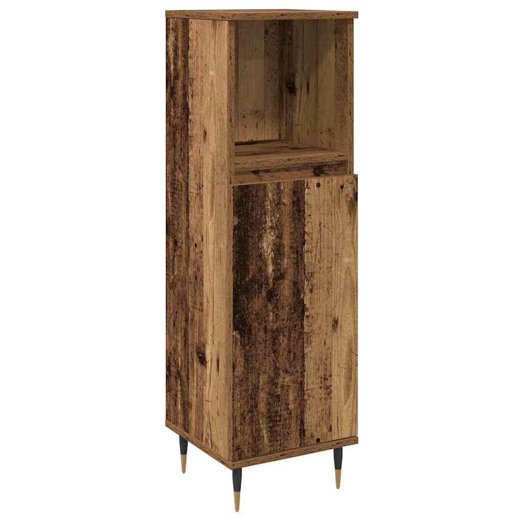 Møbel Sæt Til Badeværelse 3 Pcs Gammelt Træ 30 X 30 X 180 Cm - Billede 3