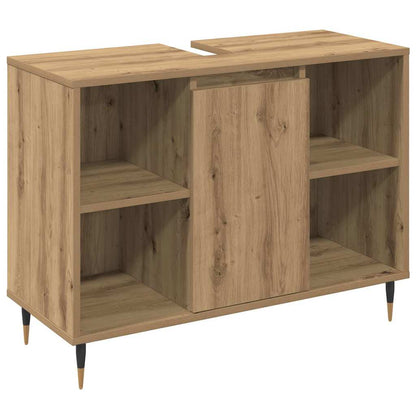 Møbel Sæt Til Badeværelse 3 Pcs Artisan Egetræ 30 X 30 X 180 Cm - Billede 4