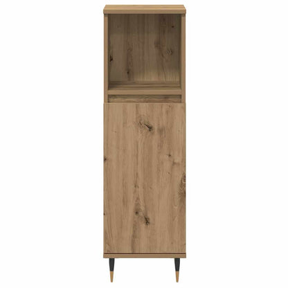 Møbel Sæt Til Badeværelse 3 Pcs Artisan Egetræ 30 X 30 X 180 Cm - Billede 6