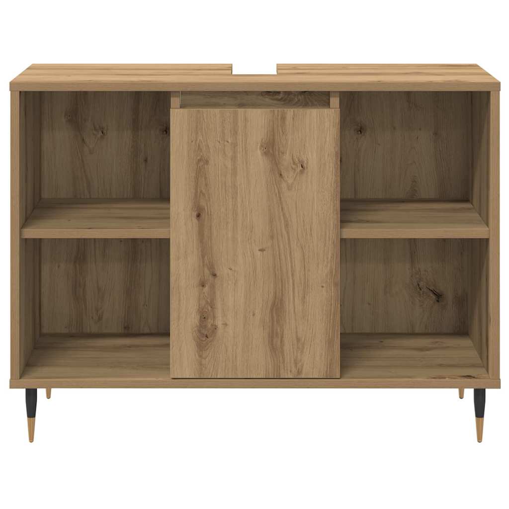 Møbel Sæt Til Badeværelse 3 Pcs Artisan Egetræ 30 X 30 X 180 Cm - Billede 7
