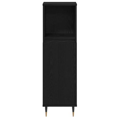 Møbel Sæt Til Badeværelse Andet 3 Pcs Sort Eg 30 X 30 X 180 Cm - Billede 6