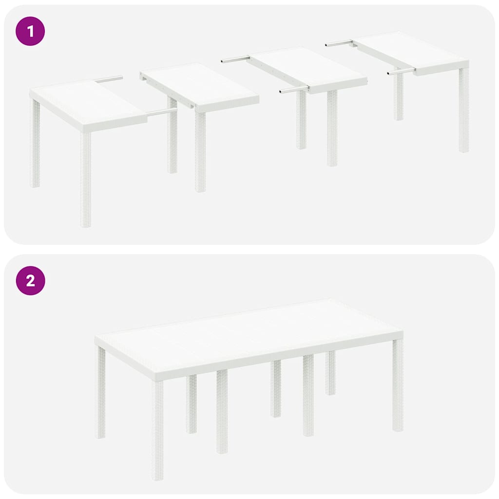 Have Spisebordssæt 7 Dele Polypropylen - Billede 10