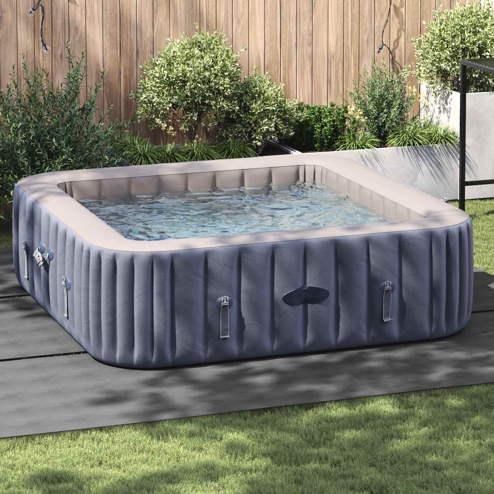 Pool Bundark 396 X 396 X 0,1 Cm Non-woven Stof - Hovedbillede