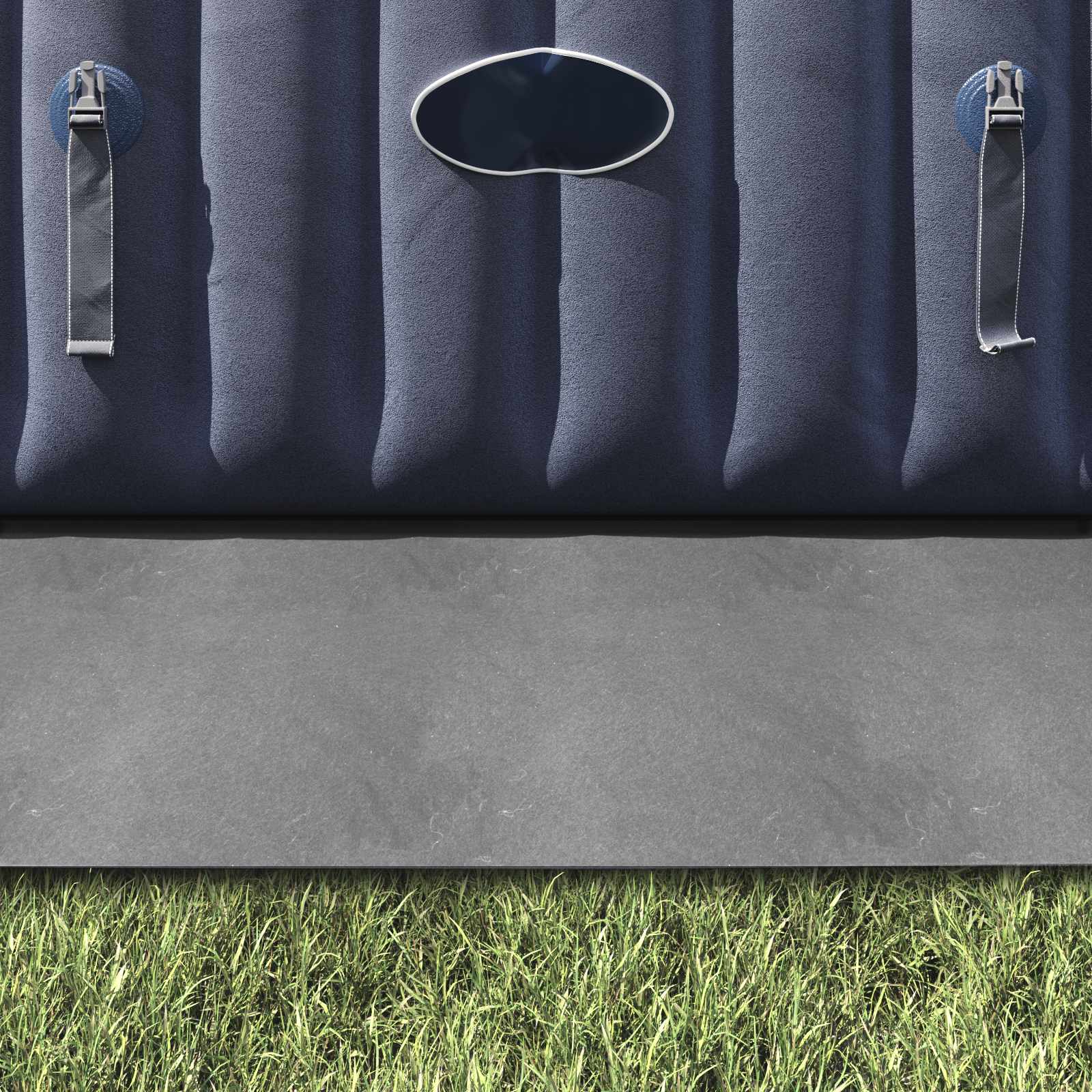 Pool Bundark 396 X 396 X 0,1 Cm Non-woven Stof - Billede 4