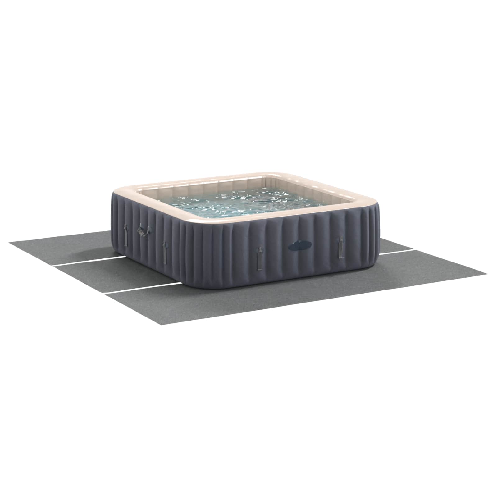 Pool Bundark 396 X 396 X 0,1 Cm Non-woven Stof - Billede 3