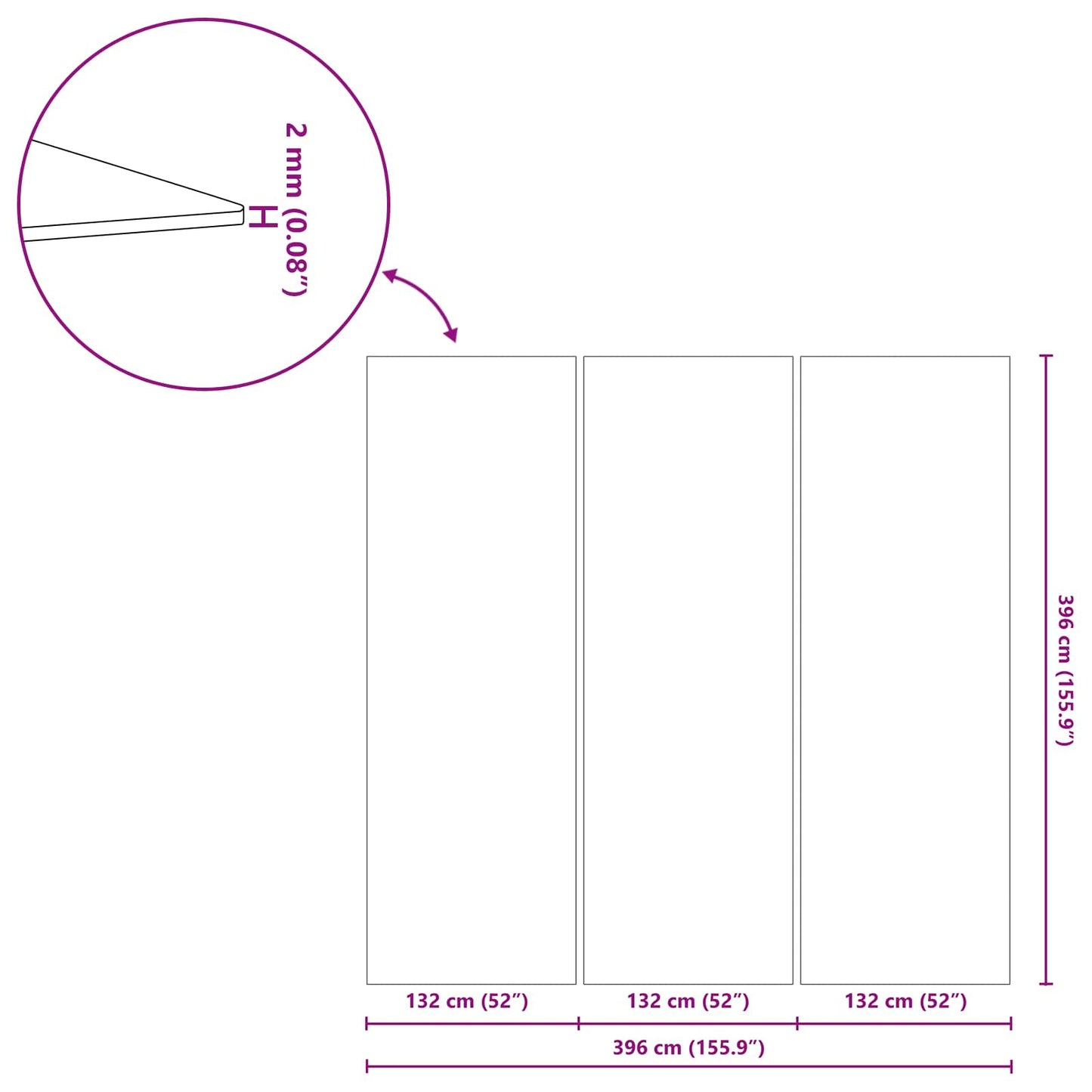Pool Bundark 396 X 396 X 0,1 Cm Non-woven Stof - Billede 10