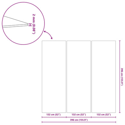Pool Bundark 396 X 396 X 0,1 Cm Non-woven Stof - Billede 10