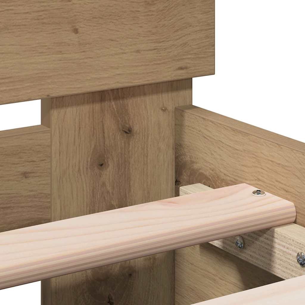 Sengestel Artisan Egetræ 90 200 Cm Konstrueret Træ - Billede 9