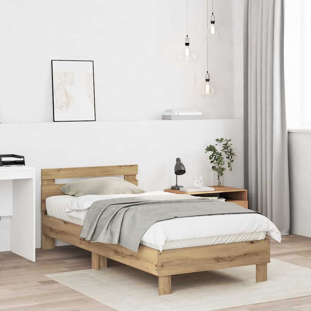 Sengestel Artisan Egetræ 90 200 Cm Konstrueret Træ - Billede 5