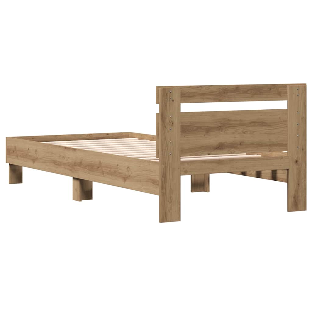 Sengestel Artisan Egetræ 90 200 Cm Konstrueret Træ - Billede 8