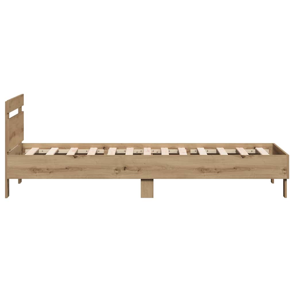 Sengestel Artisan Egetræ 90 200 Cm Konstrueret Træ - Billede 7