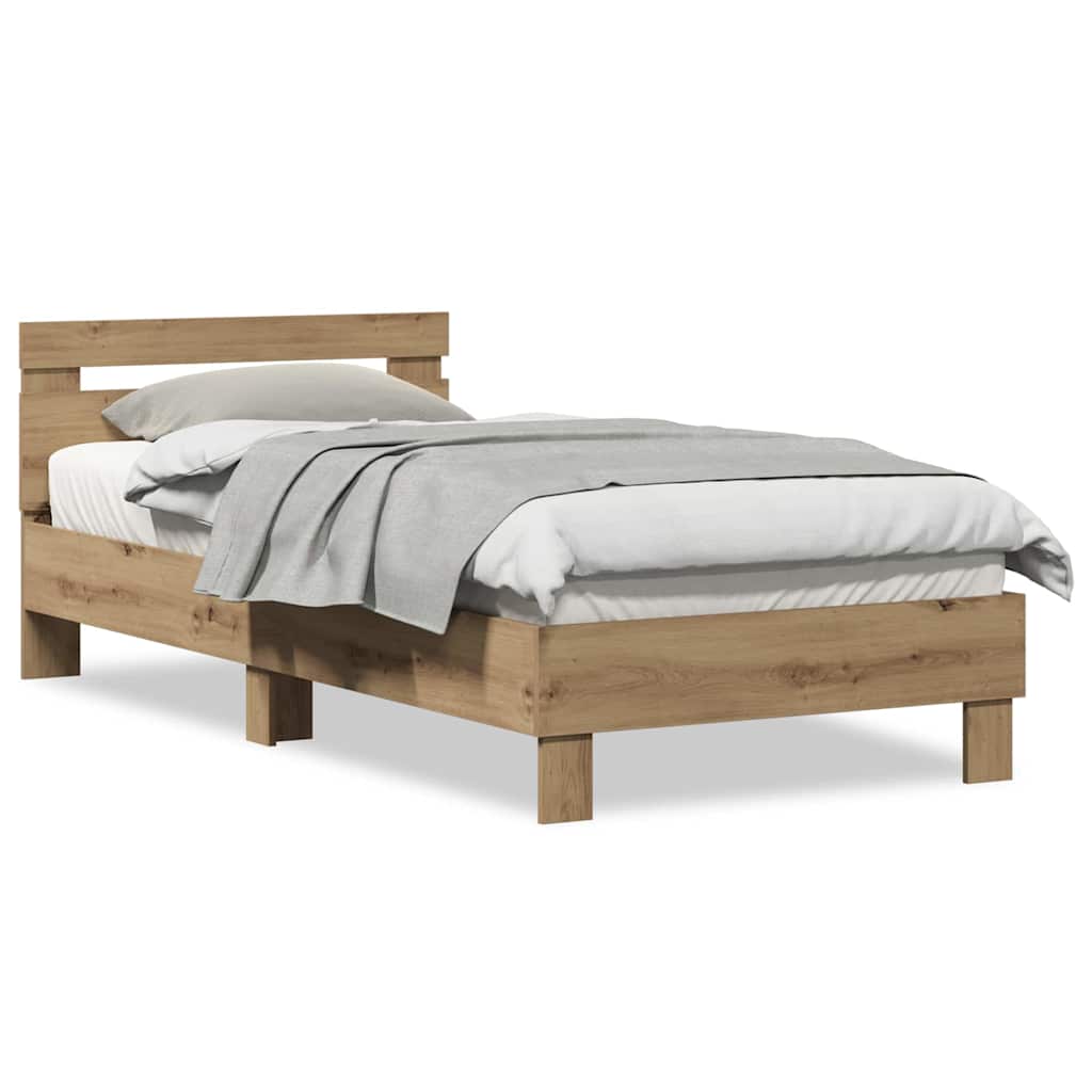Sengestel Artisan Egetræ 90 200 Cm Konstrueret Træ - Billede 4