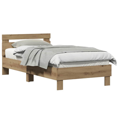 Sengestel Med Hovedgærde Artisan Eg 90 190 Cm Konstrueret Træ - Billede 3