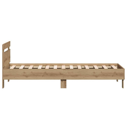 Sengestel Med Hovedgærde Artisan Eg 90 190 Cm Konstrueret Træ - Billede 7