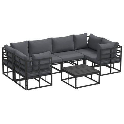 Havesofa Sæt Med Pude 7 Dele Aluminium - Billede 2