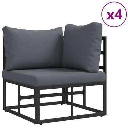 Havesofa Sæt Med Pude 7 Dele Aluminium - Billede 4