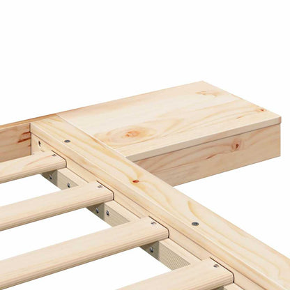 Sengestel Brun 200 200 Cm Træ - Billede 8