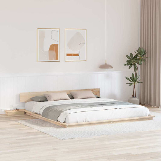 Sengestel Brun 180 200 Cm Træ - Hovedbillede