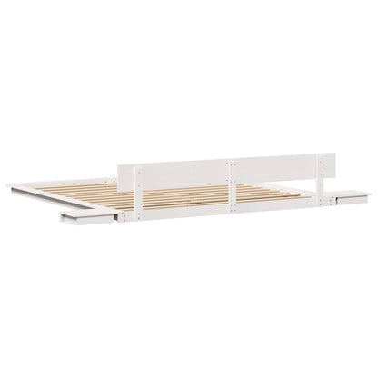Sengestel Hvid 180 200 Cm Træ - Billede 7