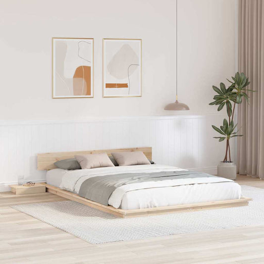 Sengestel Brun 160 200 Cm Træ - Hovedbillede
