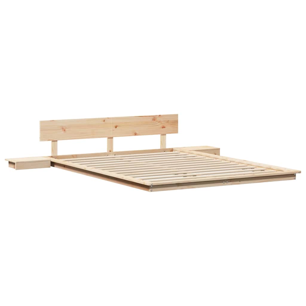 Sengestel Brun 160 200 Cm Træ - Billede 2