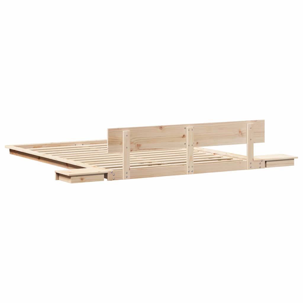 Sengestel Brun 160 200 Cm Træ - Billede 7