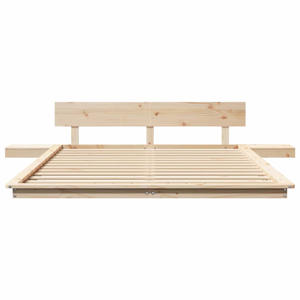 Sengestel Brun 160 200 Cm Træ - Billede 5