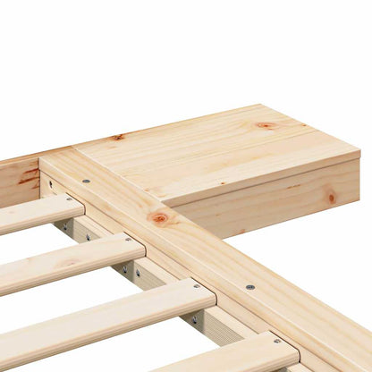 Sengestel Brun 140 200 Cm Træ - Billede 8