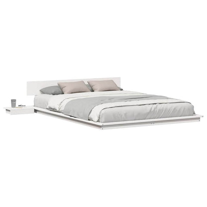 Sengestel Hvid 140 200 Cm Træ - Billede 3