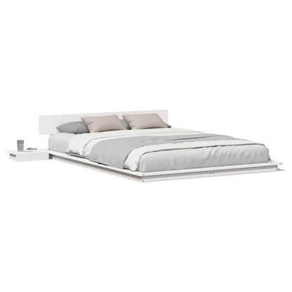 Sengestel Hvid 140 200 Cm Træ - Billede 4