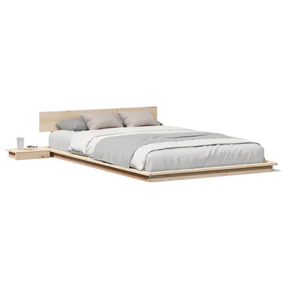 Sengestel Brun 135 190 Cm Træ - Billede 4