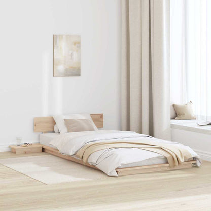 Sengestel Brun 90 190 Cm Træ - Hovedbillede