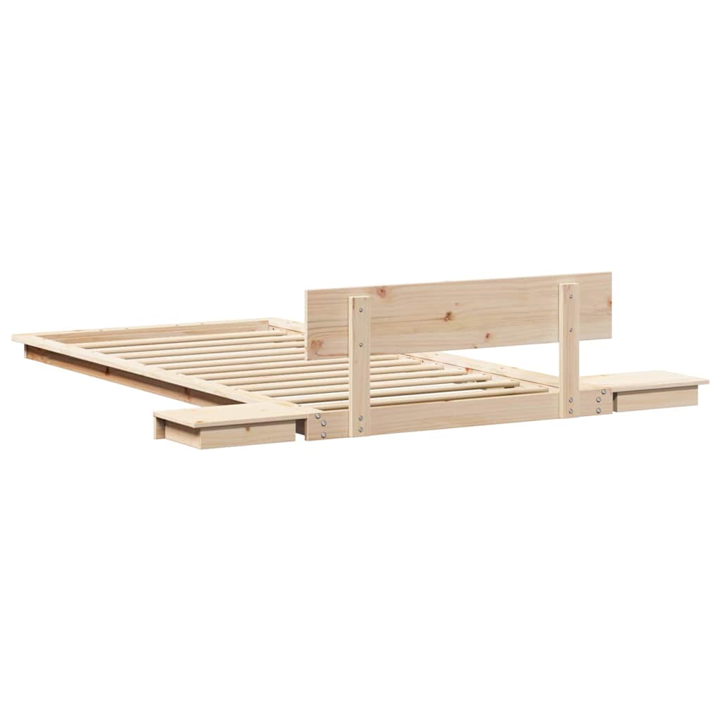 Sengestel Brun 90 190 Cm Træ - Billede 7