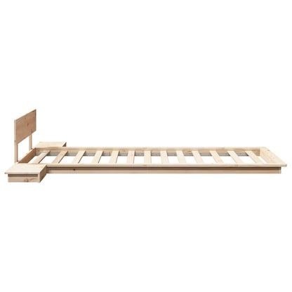 Sengestel Brun 90 190 Cm Træ - Billede 6