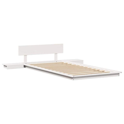 Sengestel Hvid 90 190 Cm Træ - Billede 2
