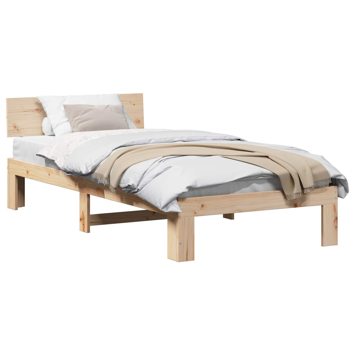 Sengestel Massiv Fyrretræ - Variant 872668