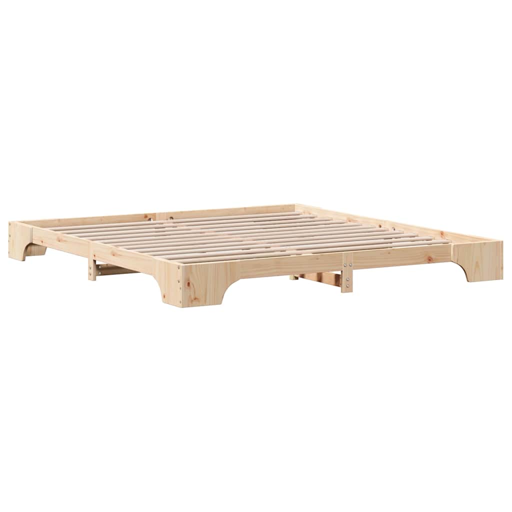 Sengestel Massiv Fyrretræ 207 187 17 Cm Massivt Fyrretræ - Billede 8