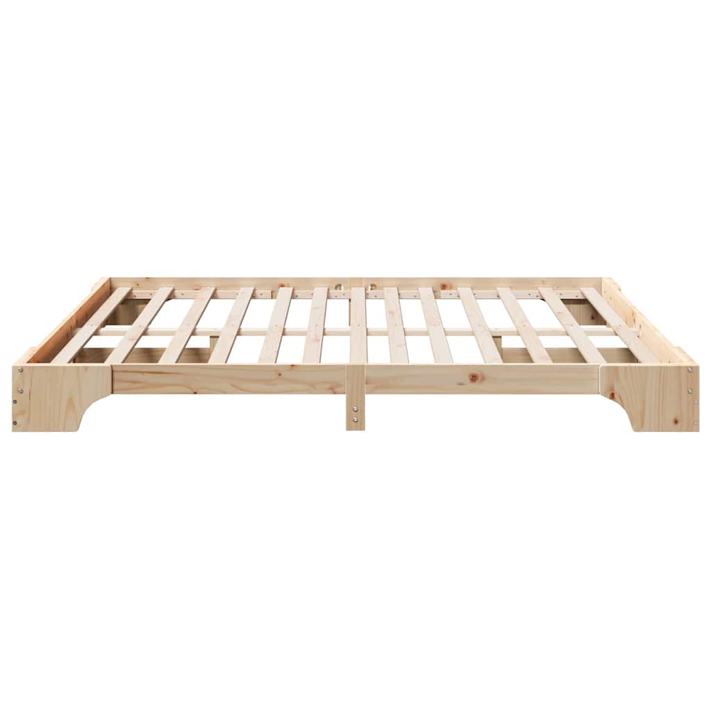 Sengestel Massiv Fyrretræ 207 187 17 Cm Massivt Fyrretræ - Billede 7
