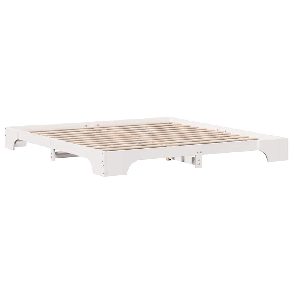 Sengestel Hvid 207 187 17 Cm Massivt Fyrretræ - Billede 2