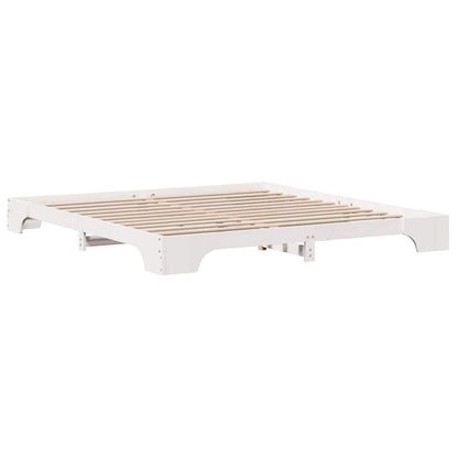Sengestel Hvid 207 187 17 Cm Massivt Fyrretræ - Billede 2