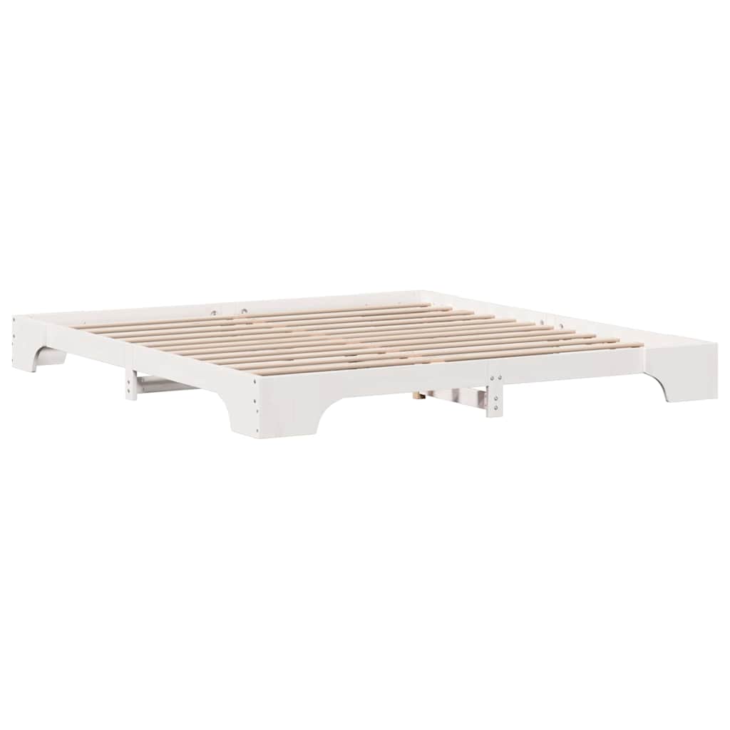 Sengestel Hvid 207 187 17 Cm Massivt Fyrretræ - Billede 8