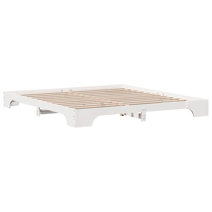 Sengestel Hvid 207 187 17 Cm Massivt Fyrretræ - Billede 8